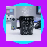 Caneca Gamer Geek Joystick 3D Porcelana 350ml