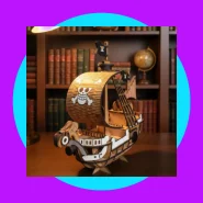 Navio Going Merry One Piece 3D Quebra-Cabeça MDF 3D