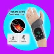 Pulseira Elétrica Com Compressa Quente E Massagem Para Túnel Do Carpo