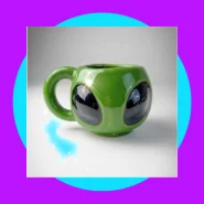 Caneca 3D Alien Colecionável