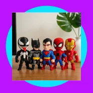 Homem Aranha Batman Superman Venom Bonecos Miniaturas Decorativos