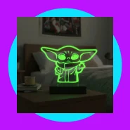 Luminária Led 3D Baby Yoda Star Wars