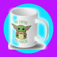 Caneca No Coffee No Force Grogu Star Wars