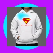 Moletom Canguru com Capuz Supergirl