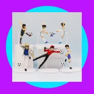 Super Campeões 6 peças Action Figure