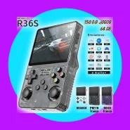 Console Portátil R36S + de 15.000 Jogos Vídeo Game