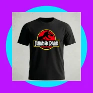 Camiseta Jurassic Park Clássica 100% Algodão