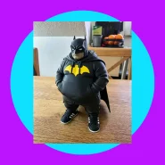 Batman Gordinho de Moletom Colecionável 3D 18cm Action Figure