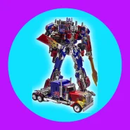 Optimus Prime Transformers Action Figure Robô e Caminhão
