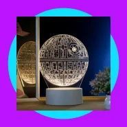 Luminária LED 3D Estrela da Morte