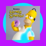 Homer Simpson Action Figure 18cm Decoração Coleção Geek