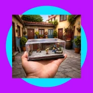 Diorama Chaves e Seu Madruga Aula de Violão Miniatura