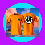 Camiseta Laranja Goku Dragon Ball 100% Algodão