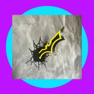 Batarangue Decorativo Geek Cravado na Parede – Efeito 3D