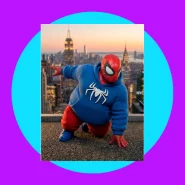 Spider Man Aposentado Gordo Action Figure