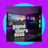 Placa Decoração para Quarto Gamer Grand Theft Auto