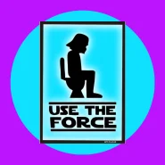 Quadro Star Wars Use The Force em PVC de 2mm