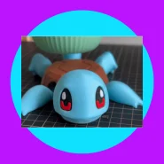 Squirtle Pokemon Porta Copo Engraçado Action Figure Impressao 3D