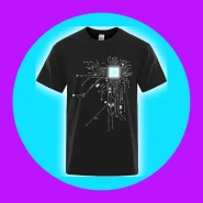 Camiseta Unissex Diagrama de Circuito Processador 100 Algodão