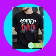 Camiseta Unissex Premium Plus size Marvel Spider Dad