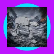 AT AT Walker Star Wars Model Kit para Montar 9cm
