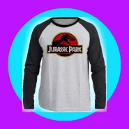 Camiseta Manga Longa Jurassic Park
