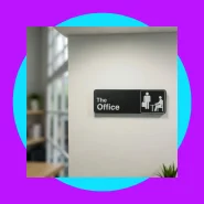 Placa Decorativa The Office 23x7cm Impressão 3D