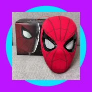 Máscara Homem Aranha Olhos Móveis Com Luz
