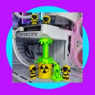 Suporte Para Placa De Vídeo Gpu Barriu Radiativo Com 5 Cientistas