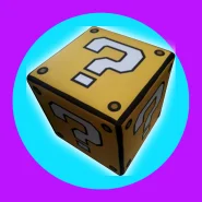 Pufe Lucky Block Super Mário Bross Decoração Gamer 40cm