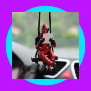 Deadpool no Balanço Enfeite De Carro Da Marvel