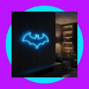 Painel Neon Led Batman Luminária Gamer Outras Cores Bivolt Colorido
