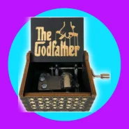 Caixinha de Música O Poderoso Chefão The Godfather em Madeira
