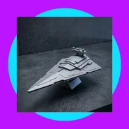 Destroyer Imperial II Star Wars Impressão 3D de 20cm