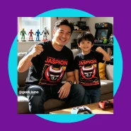 Camiseta Infantil e Adulto do Jaspion