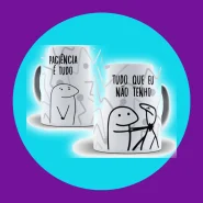 Caneca Meme Flork Paciência É Tudo Que Eu Não Tenho 325ml