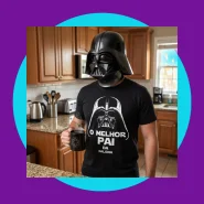 Camiseta O Melhor Pai da Galáxia Darth Vader