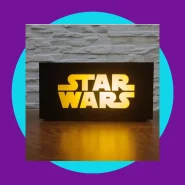 Luminária LED Star Wars Viza Games 3D Acrílico Amarelo Gamer Mesa MDF