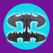Batwing Batman Action Figure 1989 com Base de Gotham