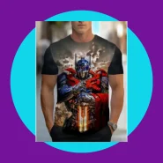 Camiseta Estampada Optimus Prime Transformers