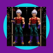 Baby Vegeta Cabelo Branco Com Dragon Ball  Action Figure 28cm