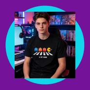 Camiseta 8 Bit Road Pacman
