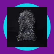 MIniatura Trono de Ferro Action Figure Game of Thrones Decoração A