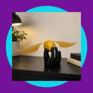 Pomo de Ouro Harry Potter com Suporte de Mão 3D Decorativo