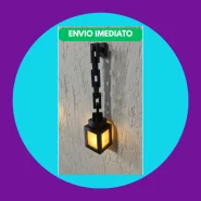 Luminária Minecraft LED  Abajur Lampião Mine pixelado Decorativo