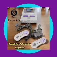 Super Nintendo original  + 2 Controles originais  Super Mario World