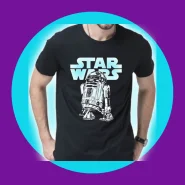 Camiseta Star Wars R2D2 Adulto e infantil