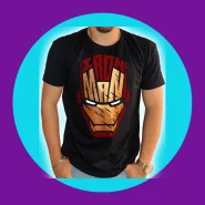 Camiseta Premium Homem de Ferro  IronMan Geeko 100% Algodão