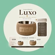Comedouro ou Bebedouro Pet com Nome Personalizado | Bowl Tigela Inox Ração Água para Cães e Gatos