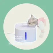 Bebedouro Fonte de Água Automático com Filtro para Gatos e Cachorros 3L